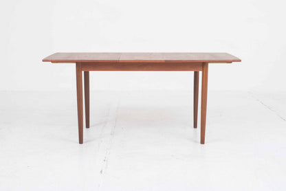Table extensible vintage en teck design années 60 marron