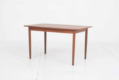 Table extensible vintage en teck design années 60 marron