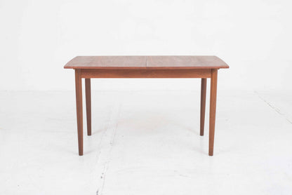 Table extensible vintage en teck design années 60 marron