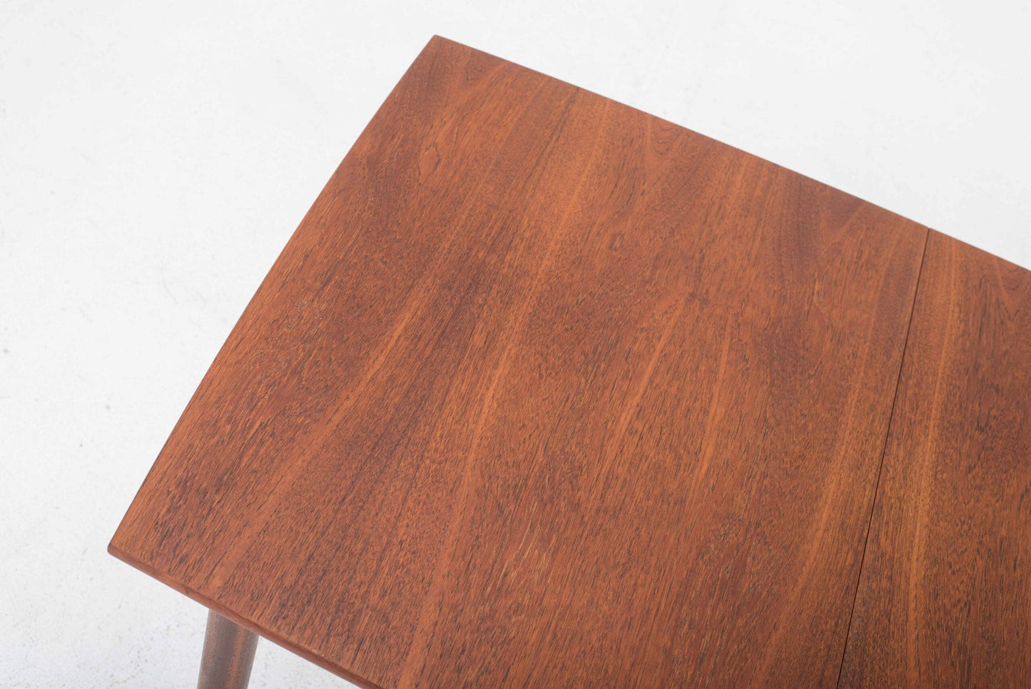 Table extensible vintage en teck design années 60 marron