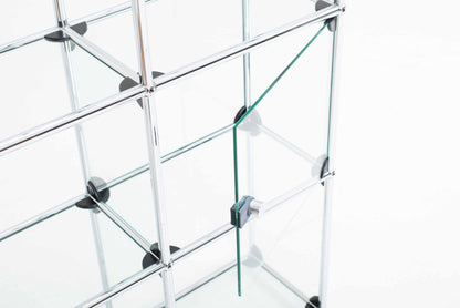 Vintage Regal von USM mit zwei Vitrinenfächern