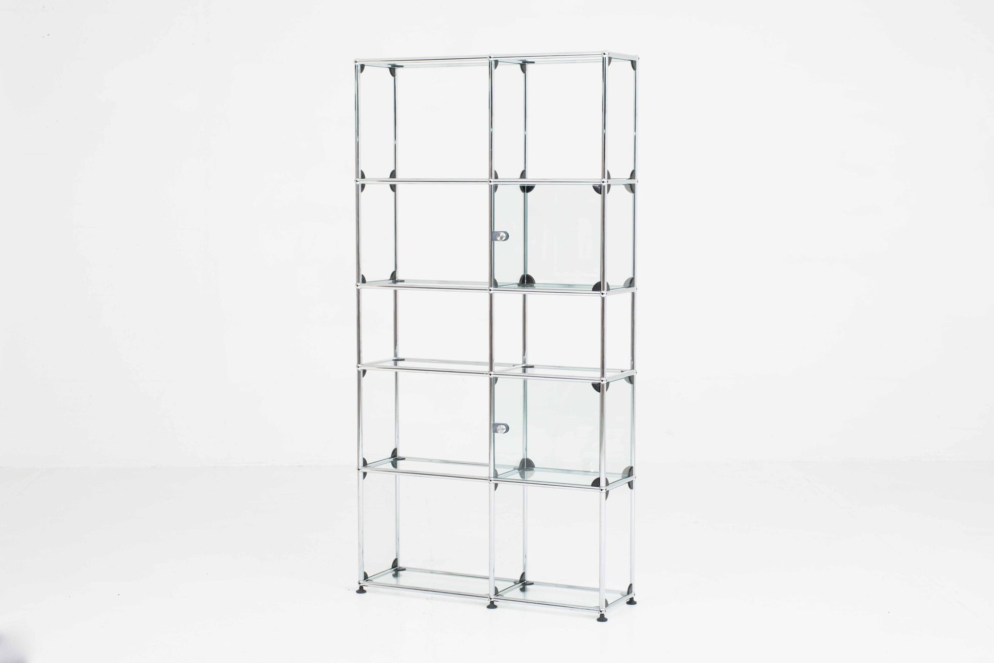 Vintage Regal von USM mit zwei Vitrinenfächern