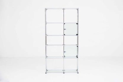 Vintage Regal von USM mit zwei Vitrinenfächern