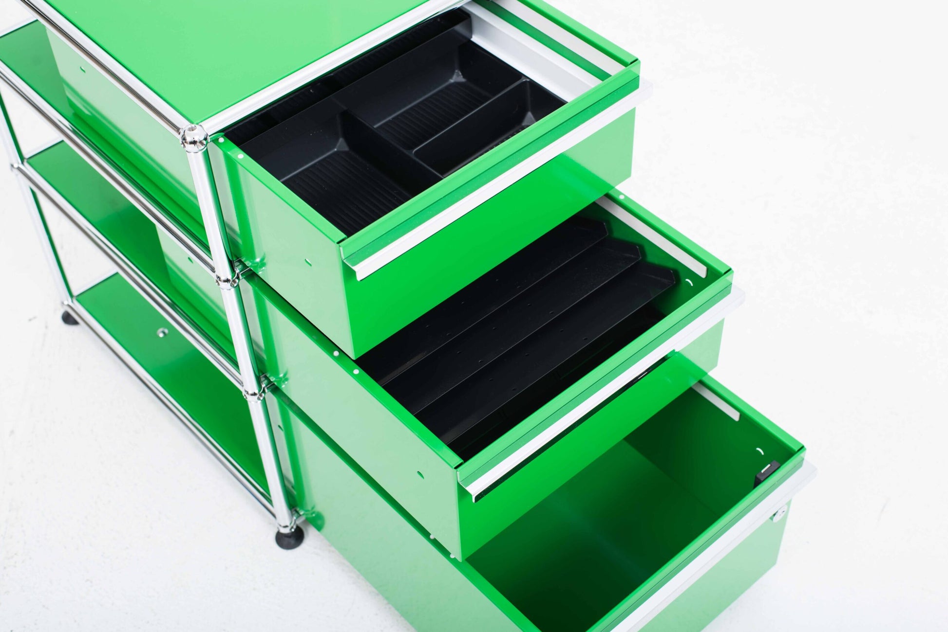 Vintage Aktenschrank USM Haller von Paul Schärer und Fritz Haller in Grün