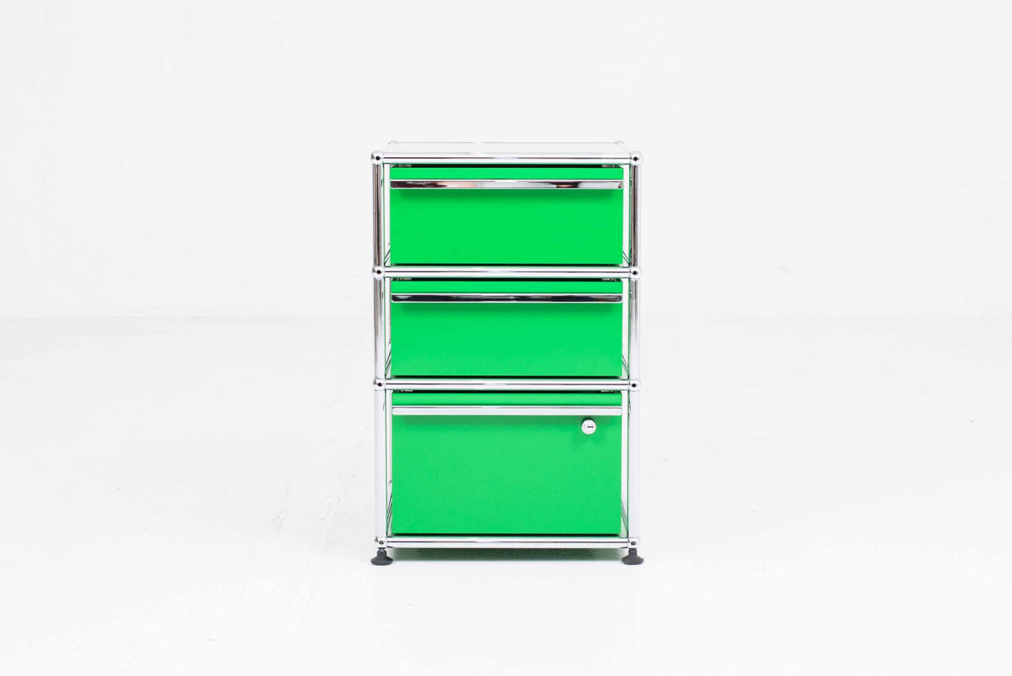 Vintage Aktenschrank USM Haller von Paul Schärer und Fritz Haller in Grün