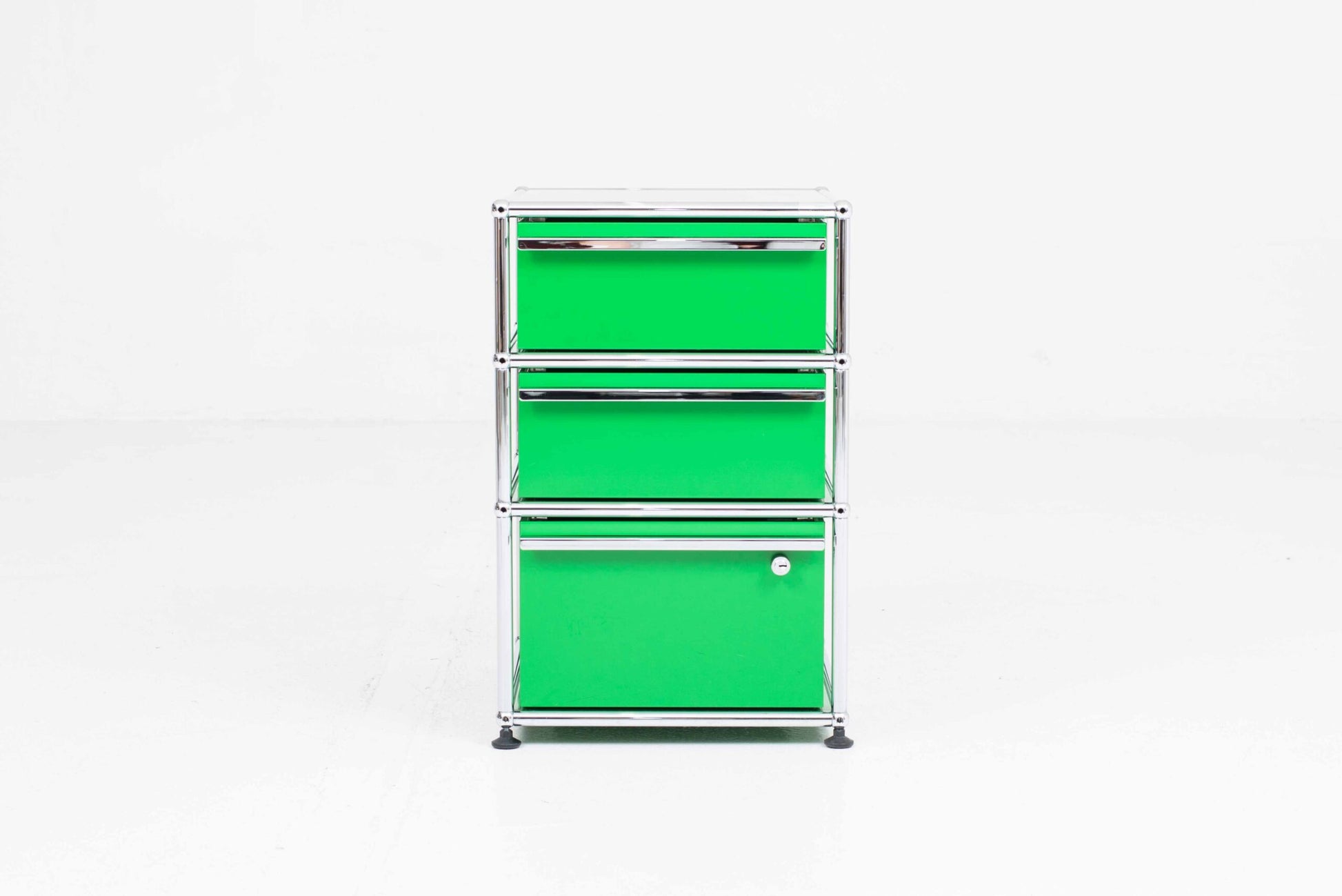 Vintage Aktenschrank USM Haller von Paul Schärer und Fritz Haller in Grün