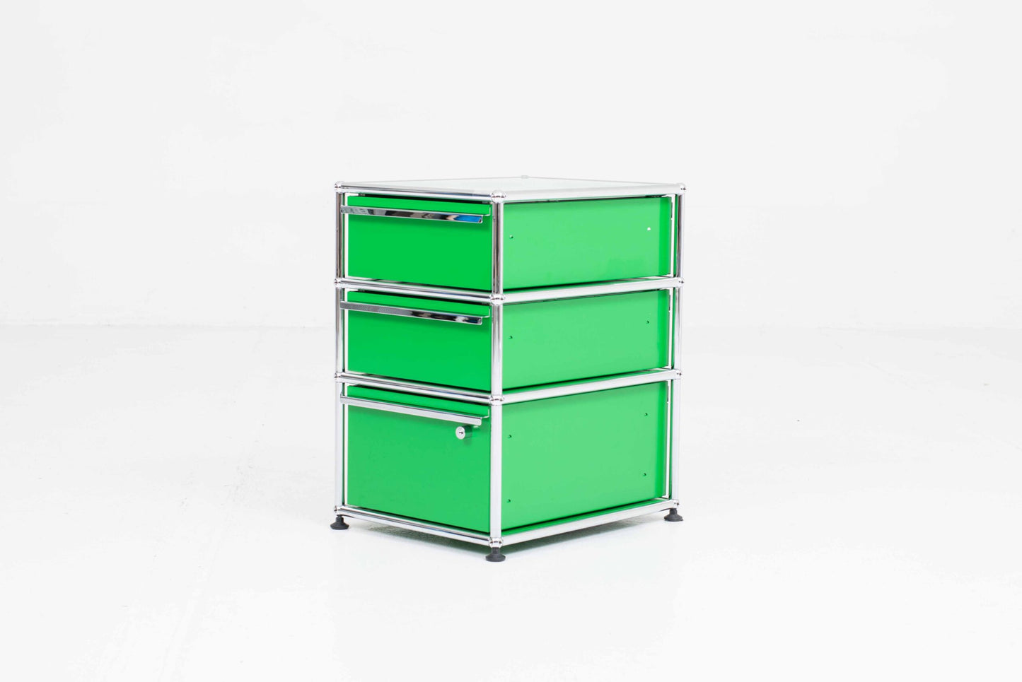 Vintage Aktenschrank USM Haller von Paul Schärer und Fritz Haller in Grün