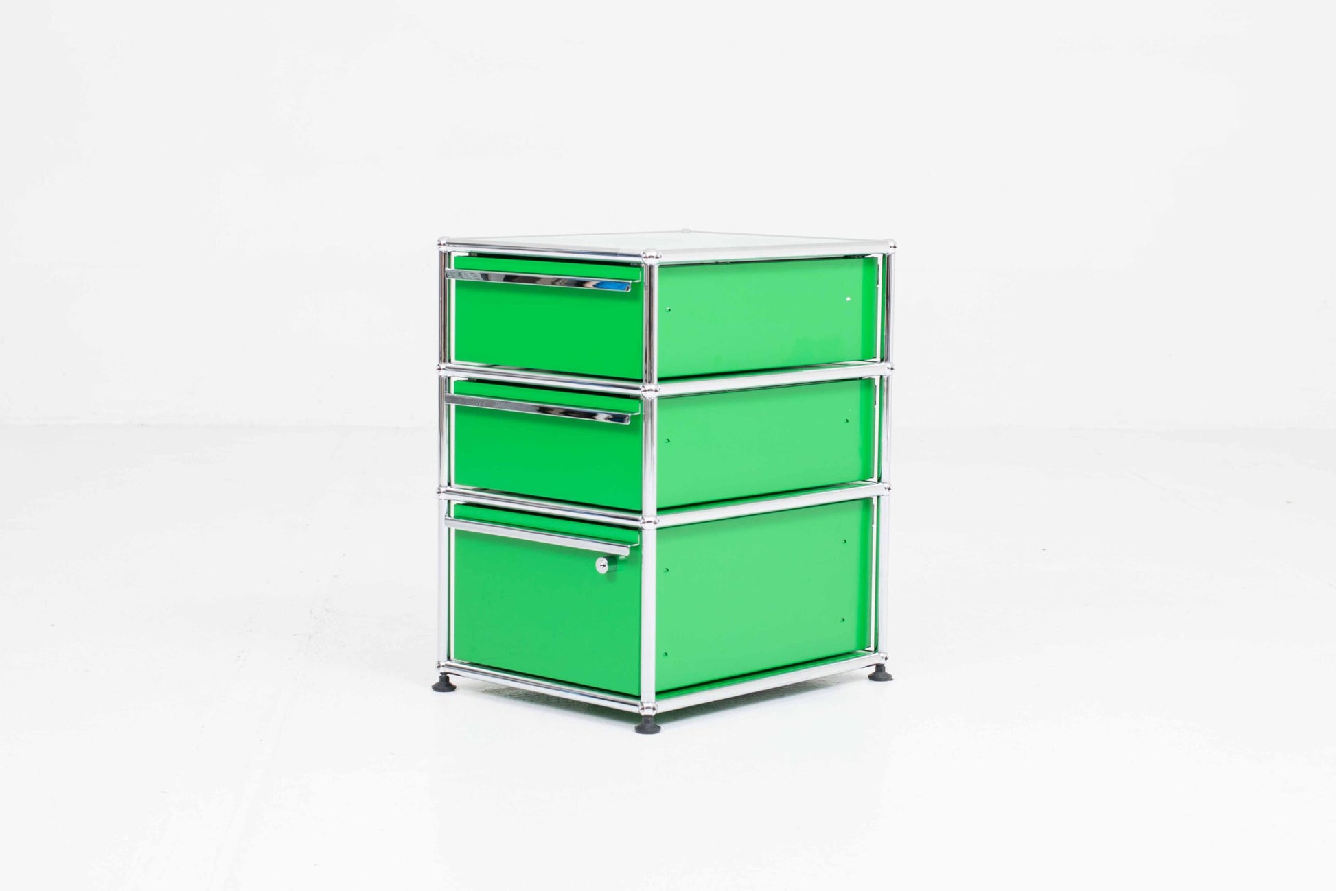 Vintage Aktenschrank USM Haller von Paul Schärer und Fritz Haller in Grün