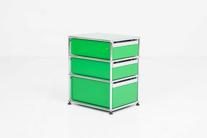 Vintage Aktenschrank USM Haller von Paul Schärer und Fritz Haller in Grün