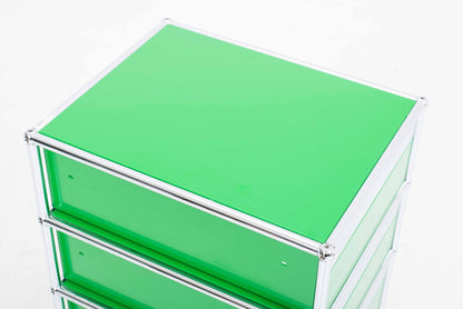 Vintage Aktenschrank USM Haller von Paul Schärer und Fritz Haller in Grün