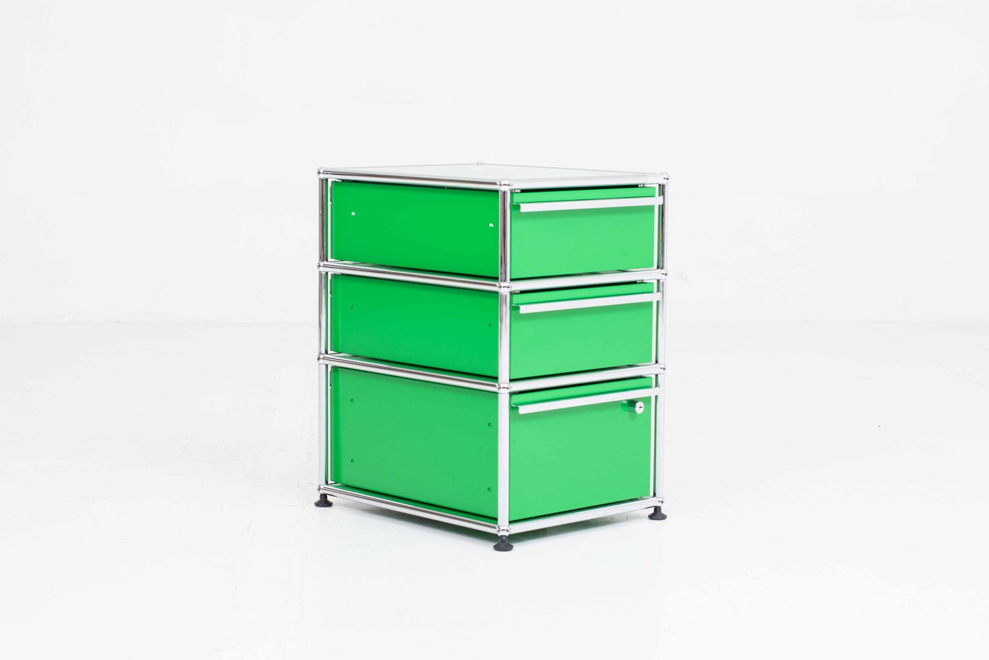 Vintage Aktenschrank USM Haller von Paul Schärer und Fritz Haller in Grün