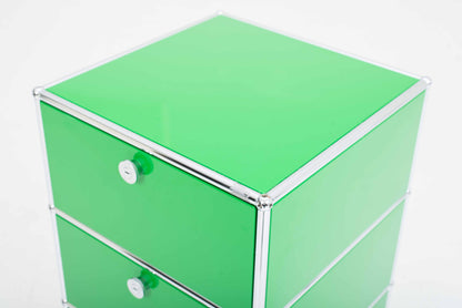 Vintage Rollmöbel von USM in Grün