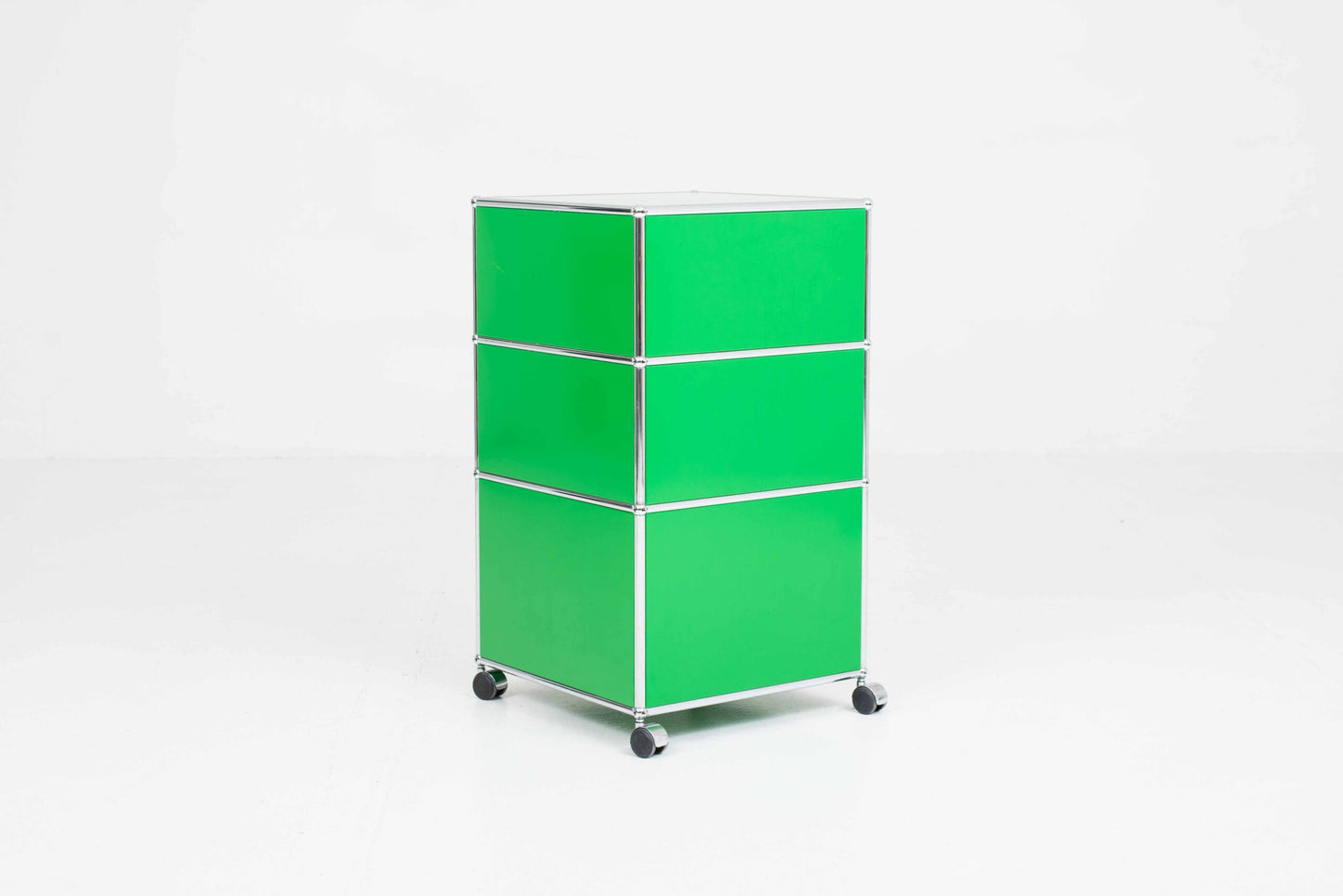 Vintage Rollmöbel von USM in Grün