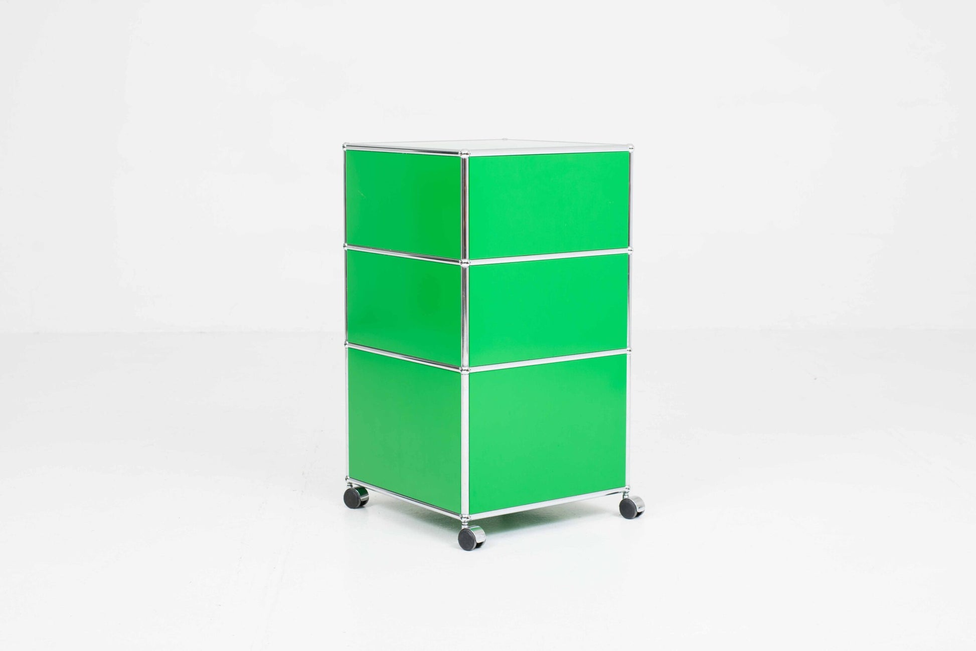 Vintage Rollmöbel von USM in Grün