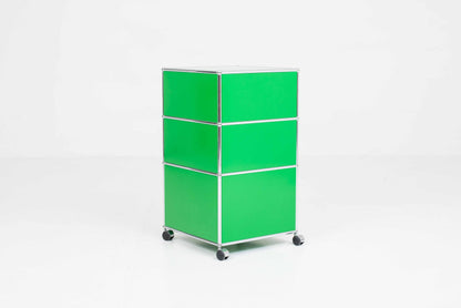 Vintage Rollmöbel von USM in Grün