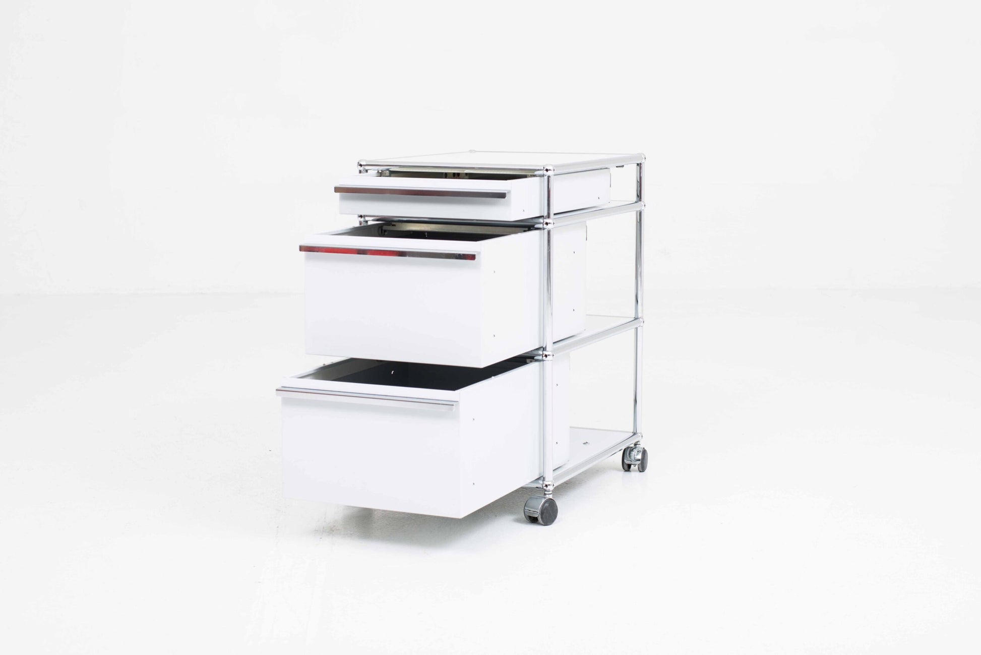 Vintage Rollcontainer von Paul Schärer und Fritz Haller für USM Haller