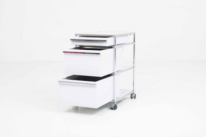 Vintage Rollcontainer von Paul Schärer und Fritz Haller für USM Haller