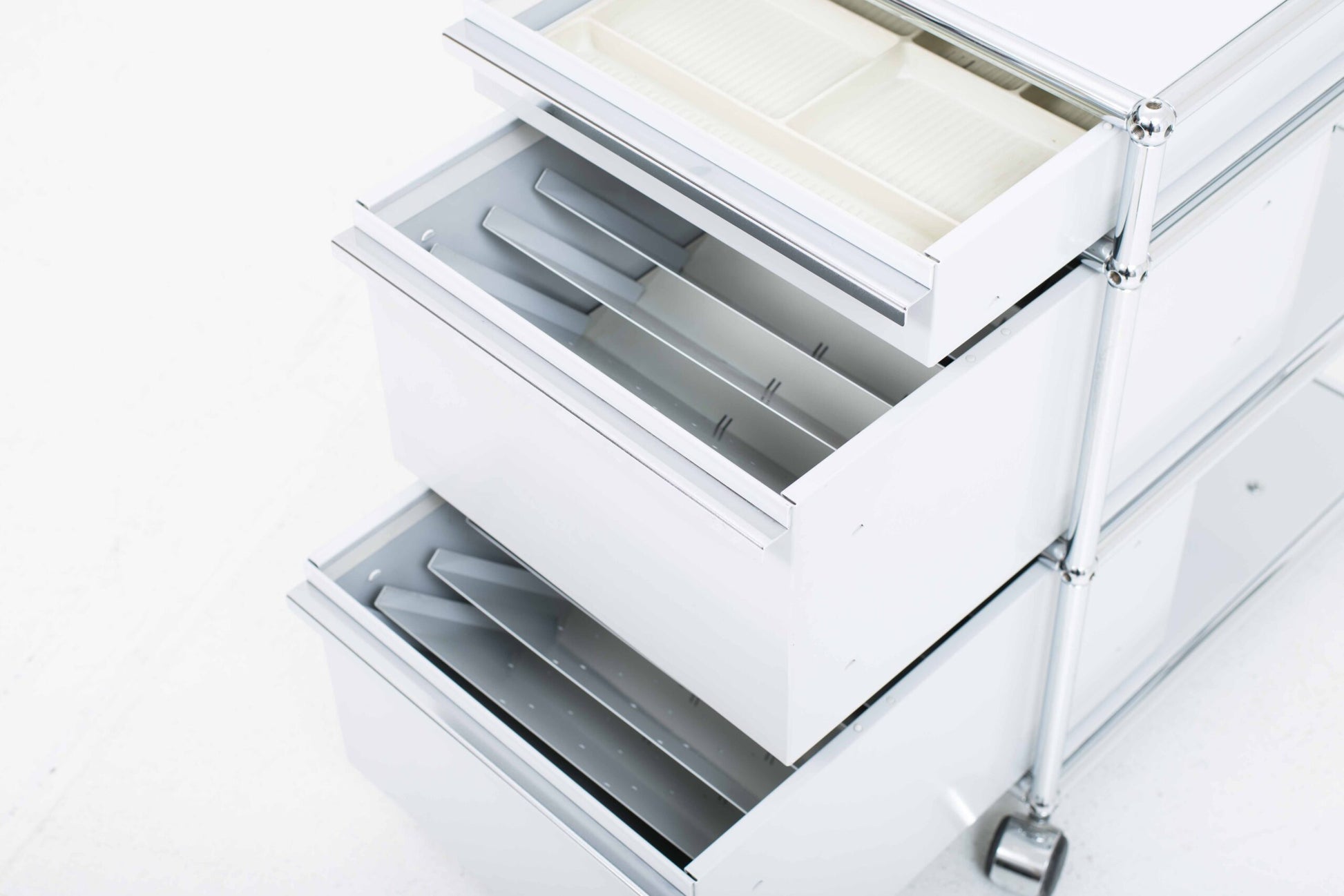 Vintage Rollcontainer von Paul Schärer und Fritz Haller für USM Haller