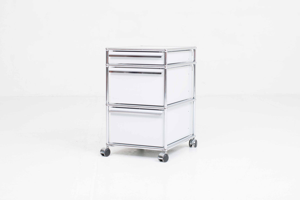Vintage Rollcontainer von Paul Schärer und Fritz Haller für USM Haller
