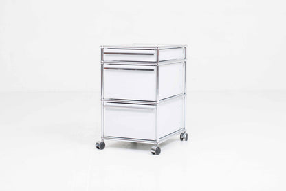 Vintage Rollcontainer von Paul Schärer und Fritz Haller für USM Haller