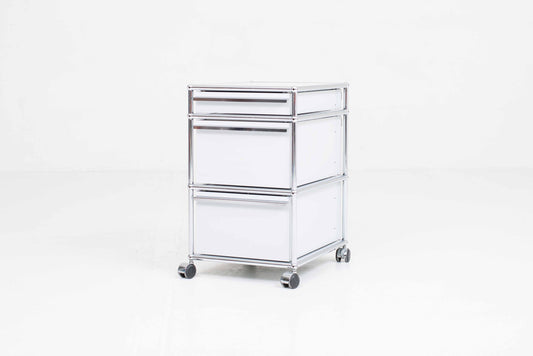 Vintage Rollcontainer von Paul Schärer und Fritz Haller für USM Haller