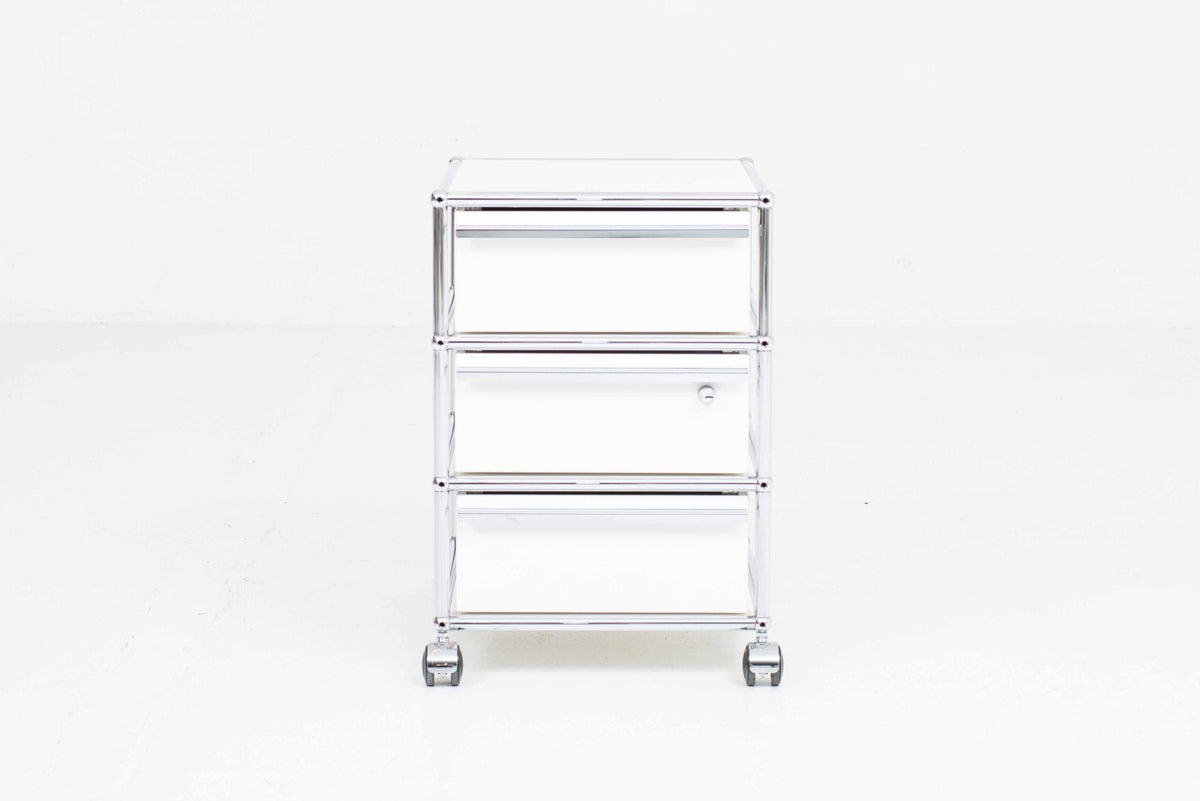 Vintage Rollcontainer USM Haller von Paul Schärer und Fritz Haller für USM