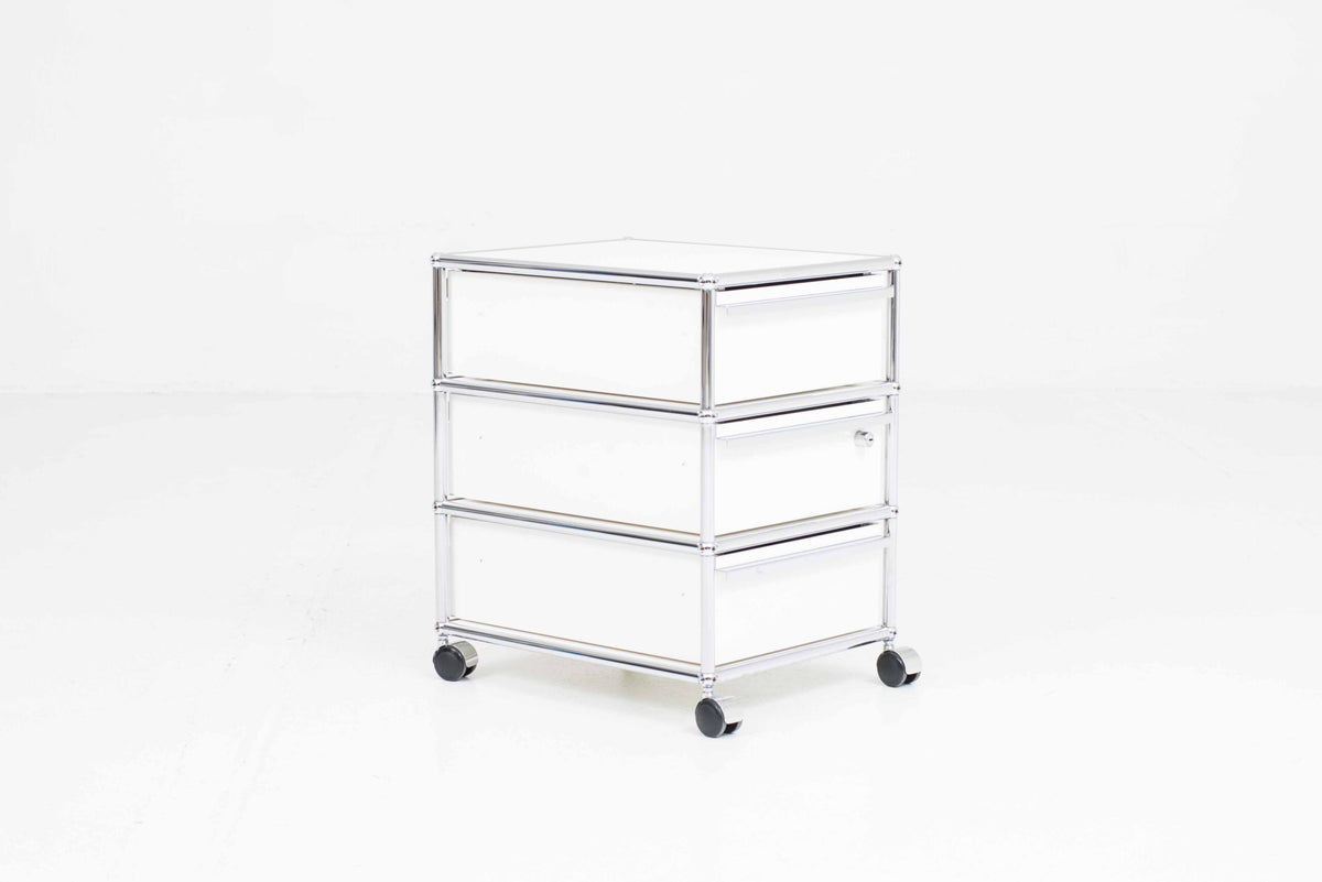Vintage Rollcontainer USM Haller von Paul Schärer und Fritz Haller für USM