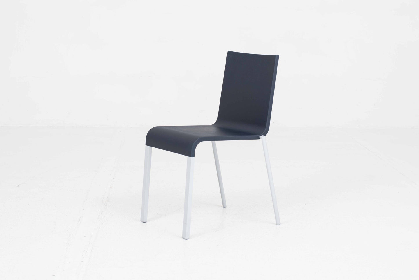 Vintage Stuhl .03 von Maarten Van Severen für Vitra, Dunkelblau