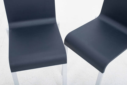 Vintage Stuhl .03 von Maarten Van Severen für Vitra, Dunkelblau