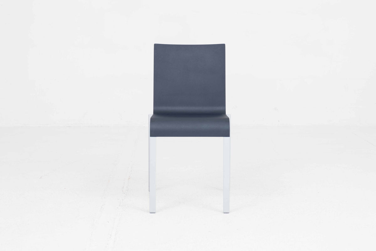 Vintage Stuhl .03 von Maarten Van Severen für Vitra, Dunkelblau