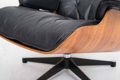 Vintage Lounge Chair und Ottoman 670 von Charles und Ray Eames für Vitra, Palisander
