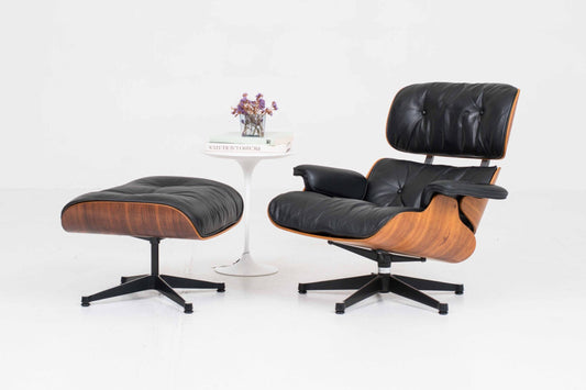 Vintage Lounge Chair und Ottoman 670 von Charles und Ray Eames für Vitra, Palisander