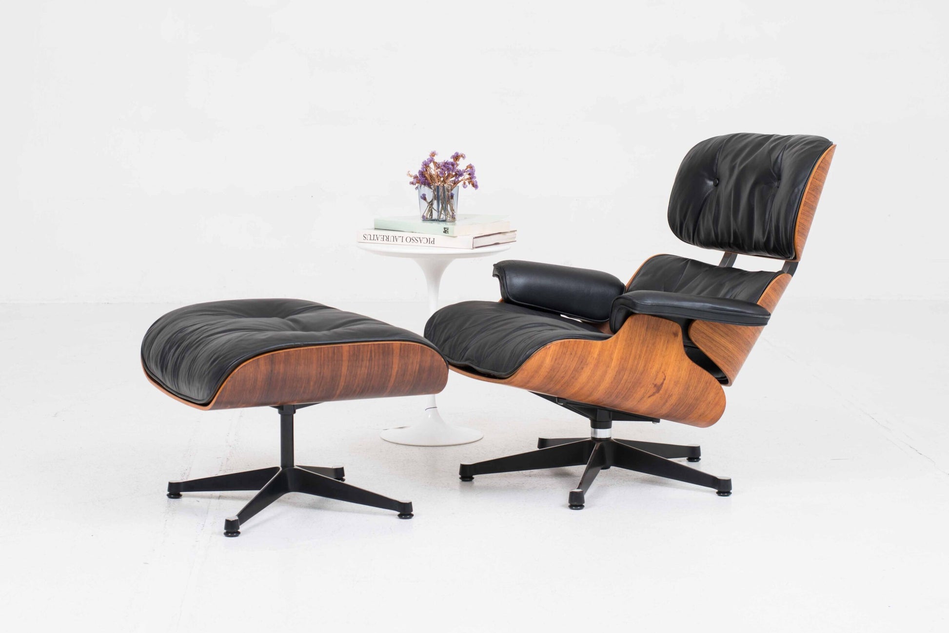 Vintage Lounge Chair und Ottoman 670 von Charles und Ray Eames für Vitra, Palisander