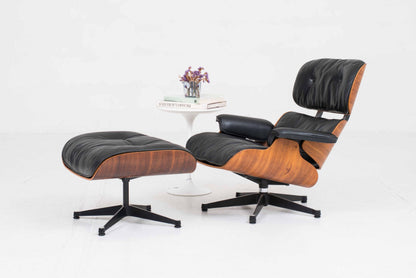 Vintage Lounge Chair und Ottoman 670 von Charles und Ray Eames für Vitra, Palisander