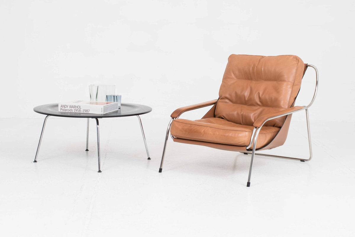 Vintage Couchtisch "CTM" von Charles und Ray Eames für Vitra in Schwarz