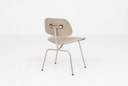 Vintage Stuhl DCM von Charles und Ray Eames für Vitra in Graubeige