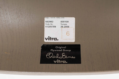 Vintage Stuhl DCM von Charles und Ray Eames für Vitra in Graubeige
