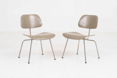 Vintage Chair DCM by Charles and Ray Eames for Vitra in Grey-Beige