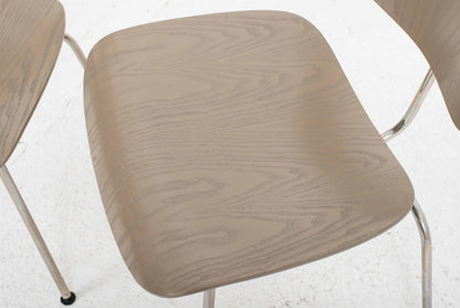 Vintage Stuhl DCM von Charles und Ray Eames für Vitra in Graubeige