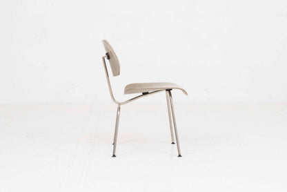 Vintage Stuhl DCM von Charles und Ray Eames für Vitra in Graubeige