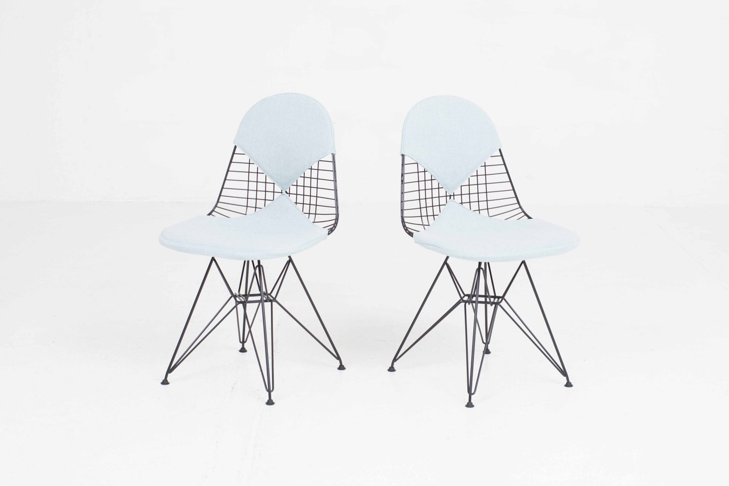 Vintage Stuhl DKR-2 von Charles und Ray Eames für Vitra schwarz, blau