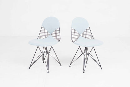 Vintage Stuhl DKR-2 von Charles und Ray Eames für Vitra schwarz, blau