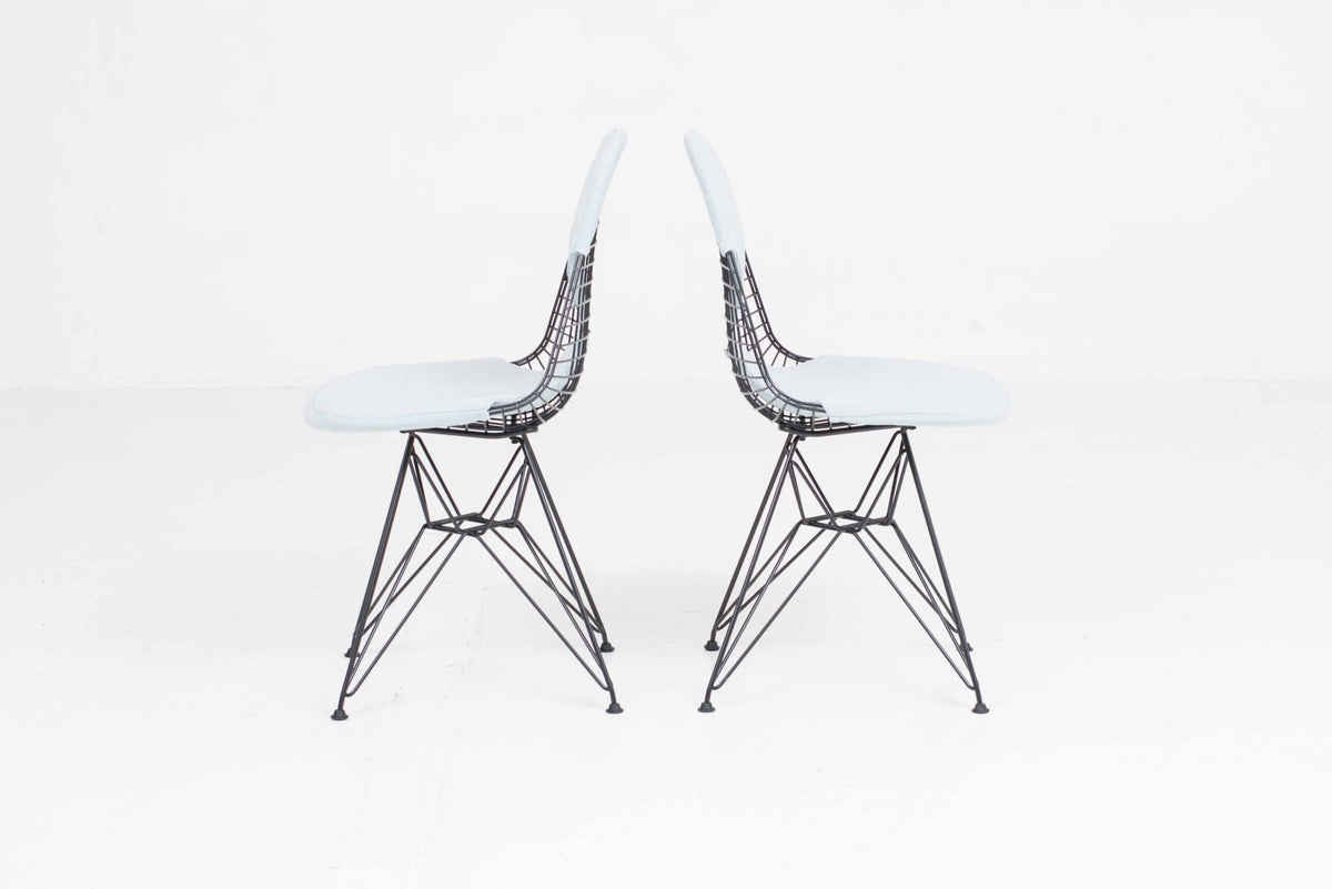 Vintage Stuhl DKR-2 von Charles und Ray Eames für Vitra schwarz, blau