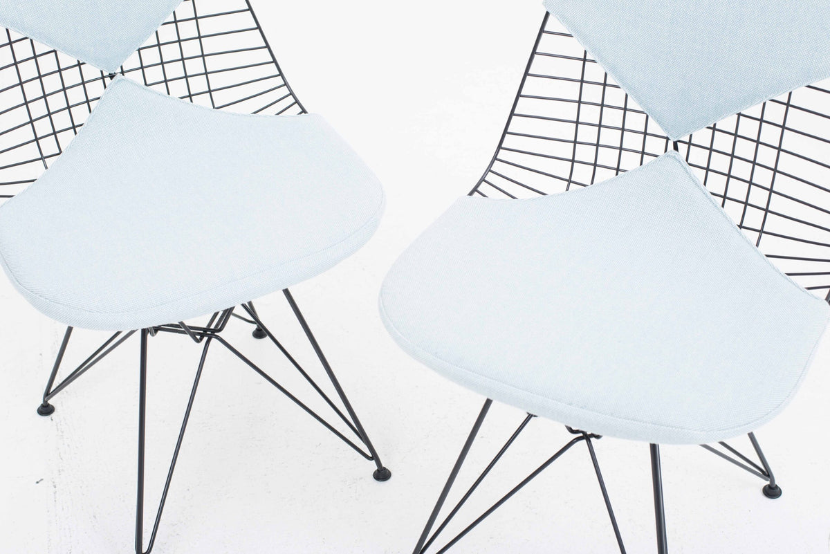 Vintage Stuhl DKR-2 von Charles und Ray Eames für Vitra schwarz, blau
