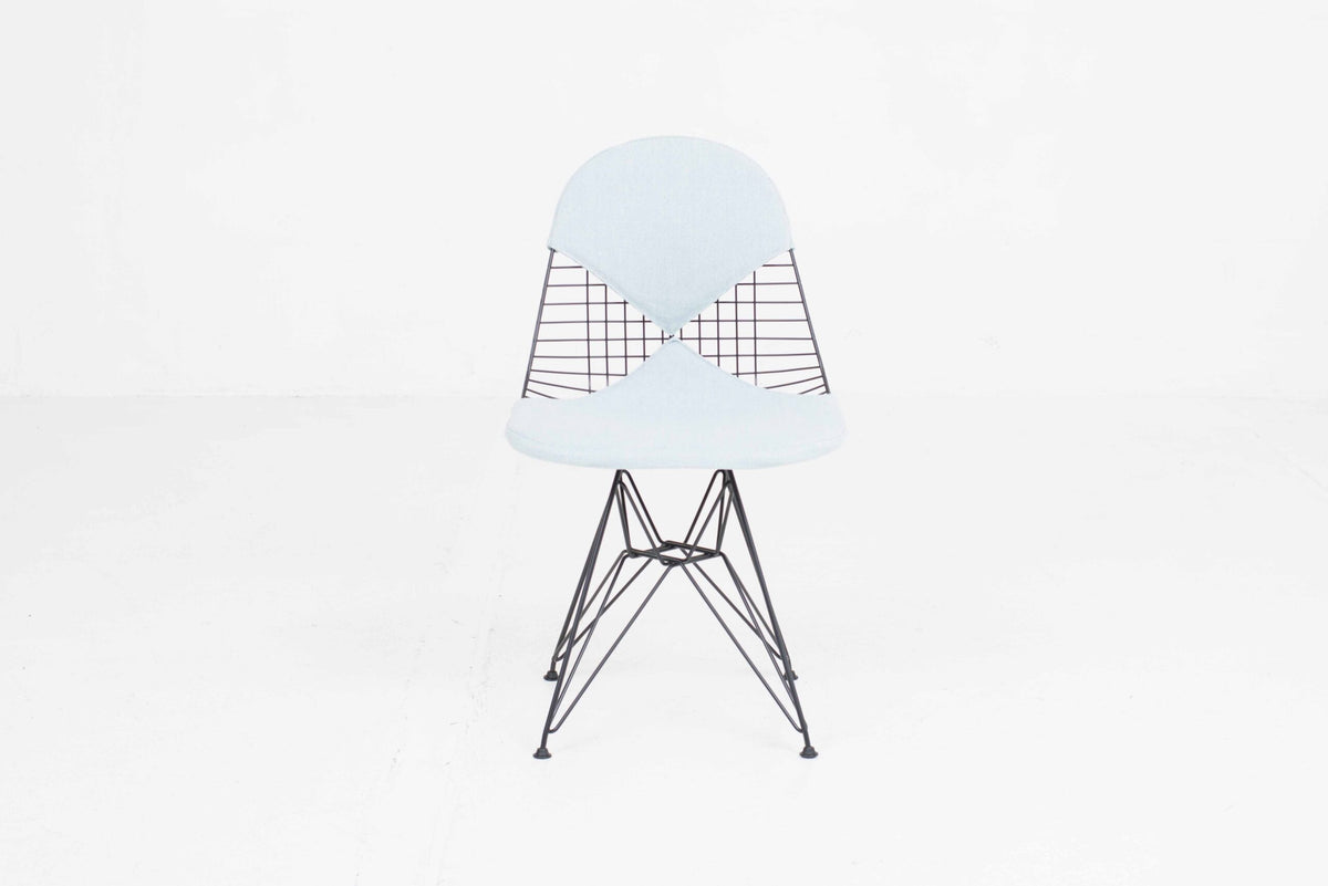 Vintage Stuhl DKR-2 von Charles und Ray Eames für Vitra schwarz, blau