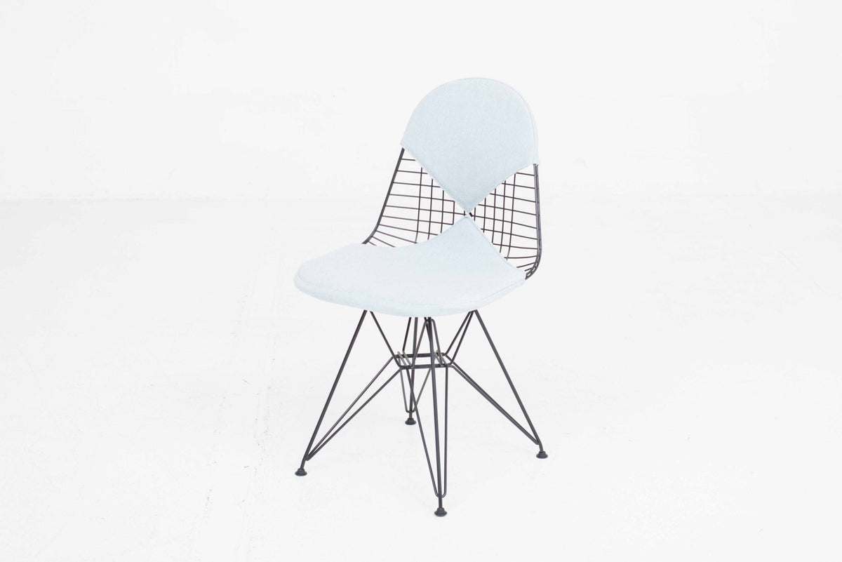 Vintage Stuhl DKR-2 von Charles und Ray Eames für Vitra schwarz, blau