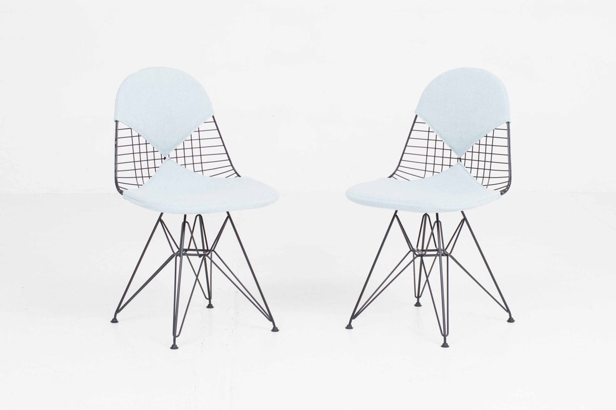 Vintage Stuhl DKR-2 von Charles und Ray Eames für Vitra schwarz, blau