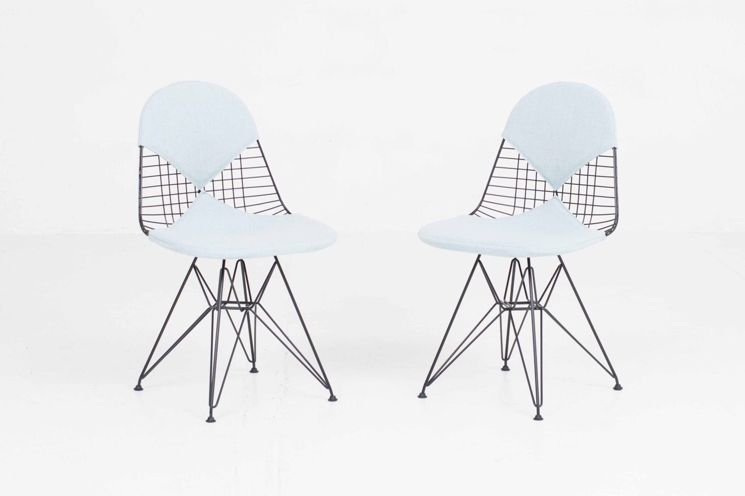 Vintage Stuhl DKR-2 von Charles und Ray Eames für Vitra schwarz, blau