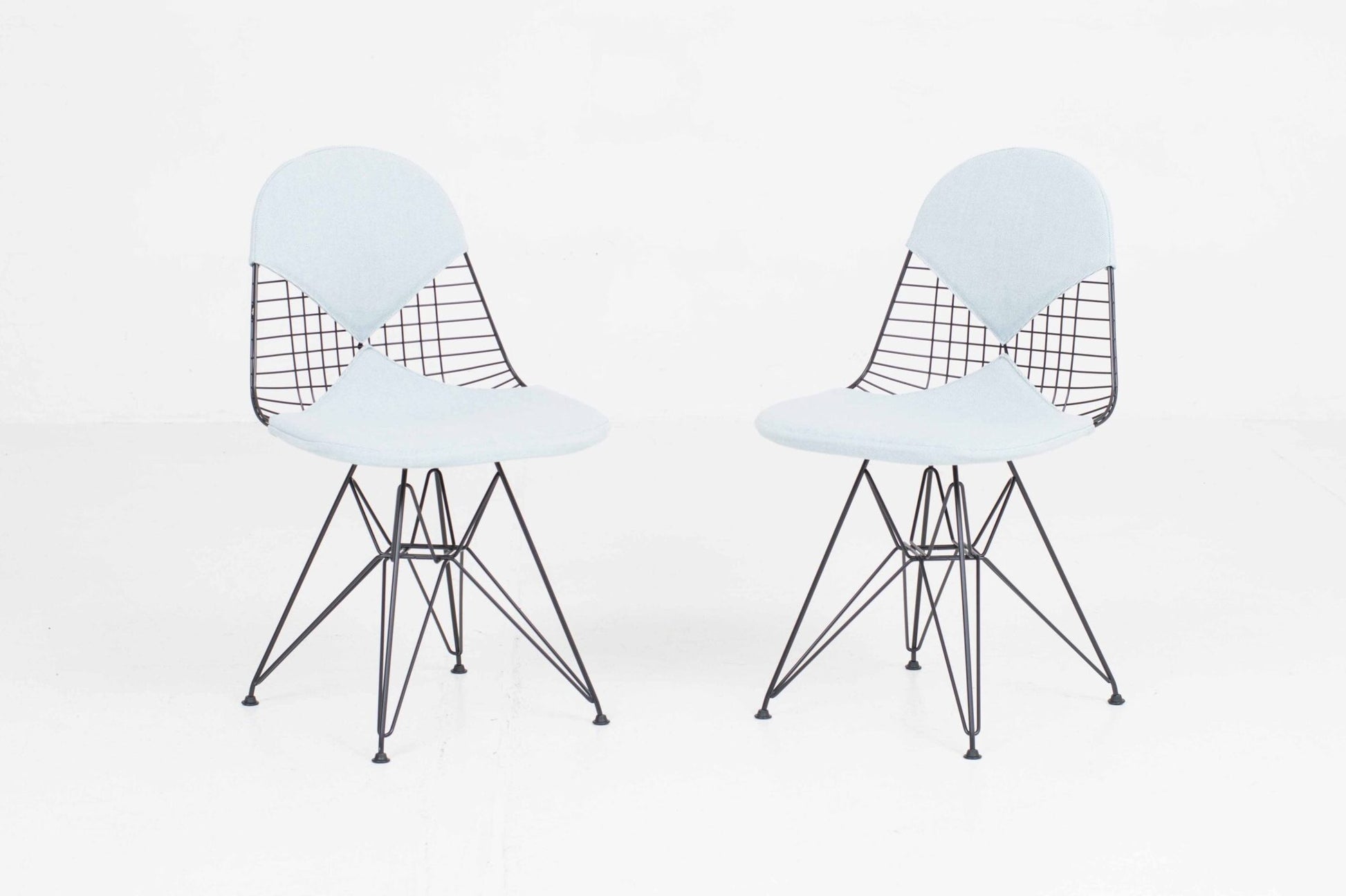 Vintage Stuhl DKR-2 von Charles und Ray Eames für Vitra schwarz, blau