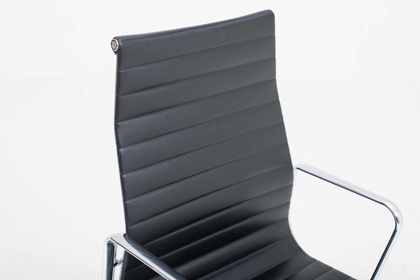 Vintage Bürostuhl EA 119 von Charles und Ray Eames für Vitra schwarz creme